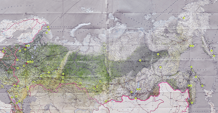 Map Of The Ussr. physical map of ussr